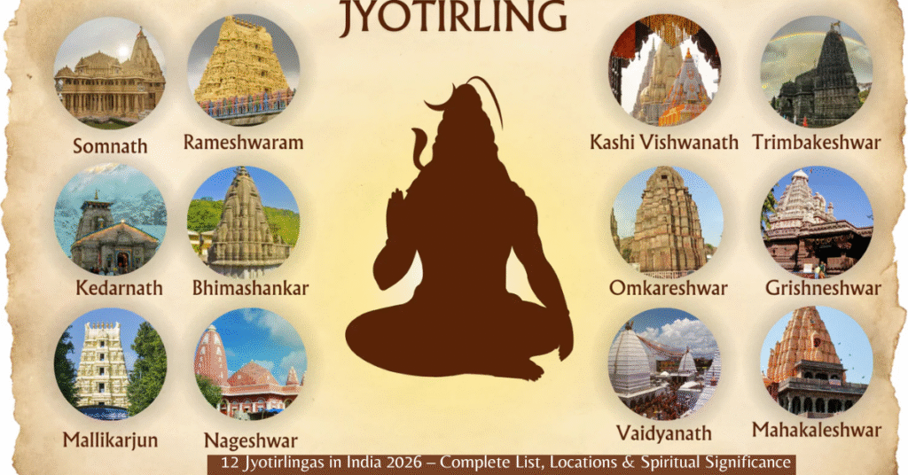 12 Jyotirlingas in India 2026 – Complete List, Locations & Spiritual Significance